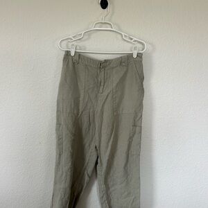 Nicole Miller Sage 100% Linen Pant